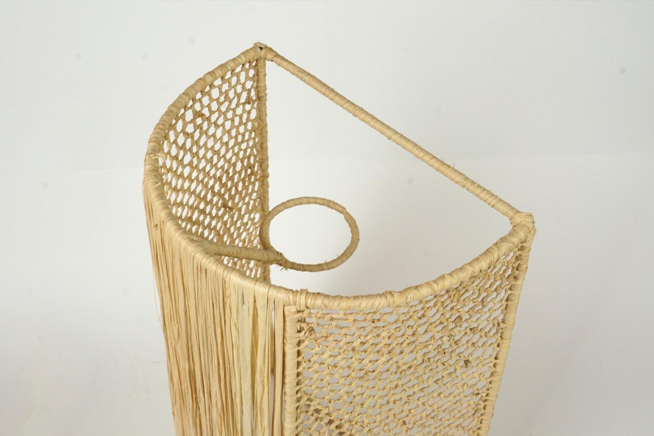 Raffia Wandlamp detail