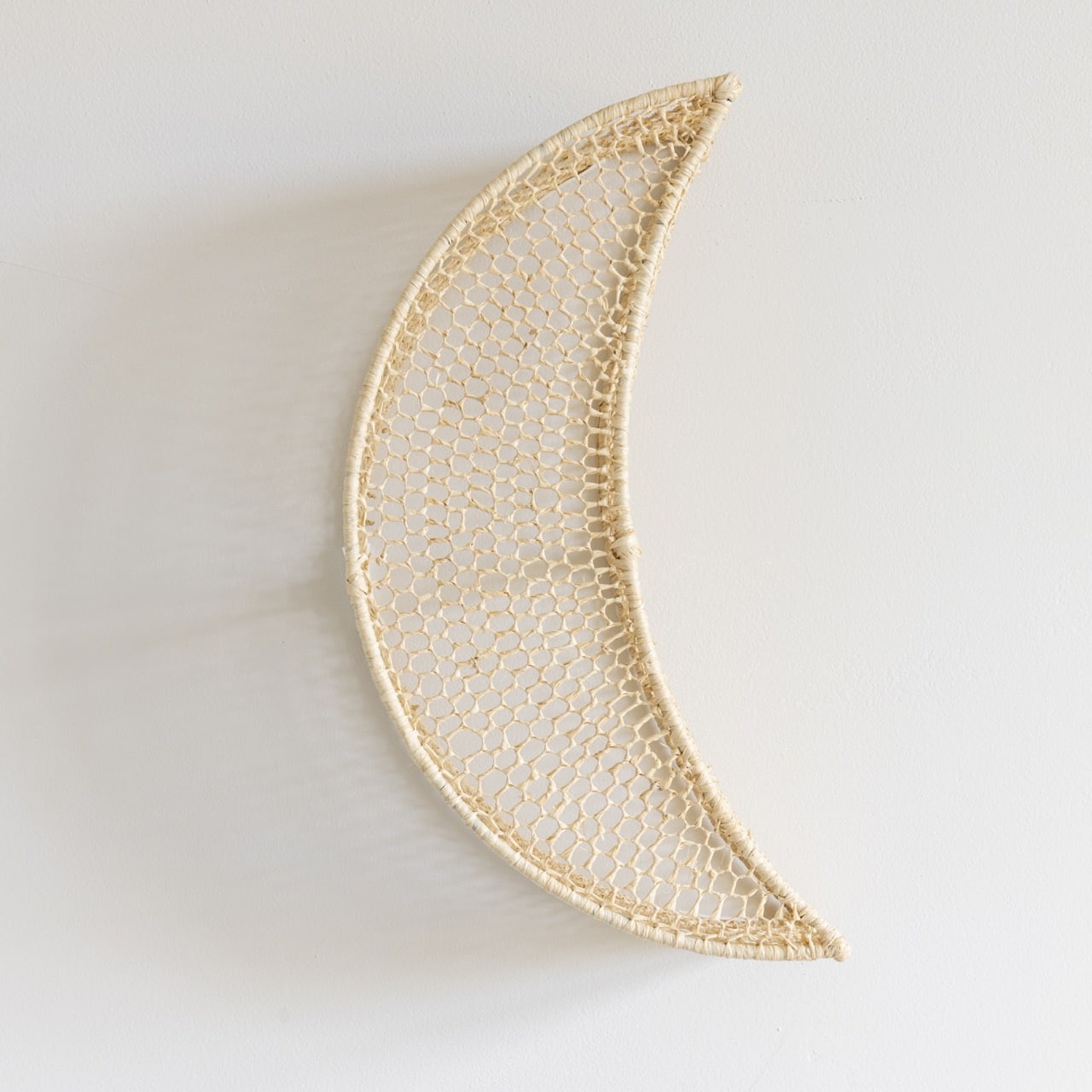 Wandlampenkap Raffia Maan