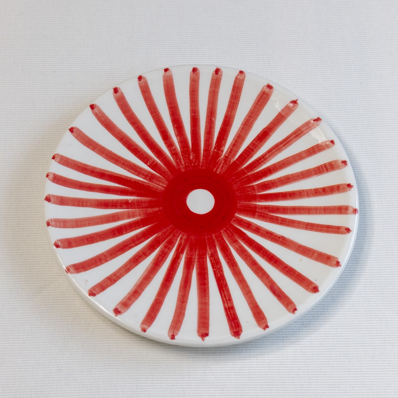 Dinerbord Safi Rode Strepen 25cm