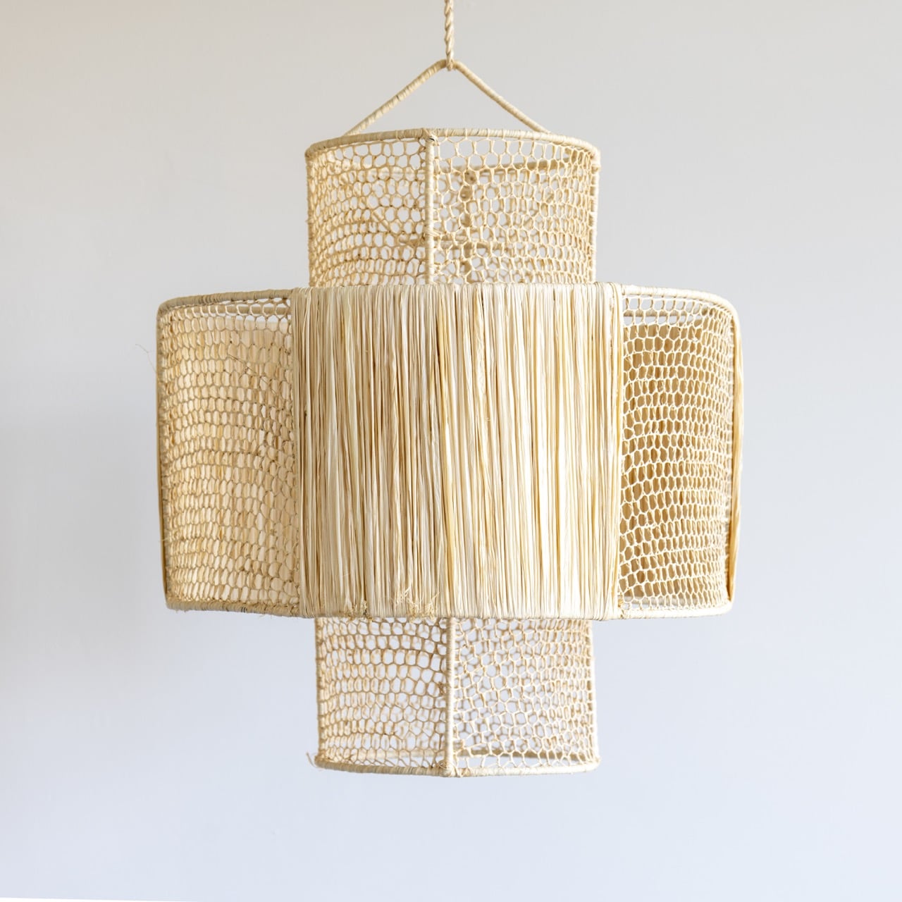 Hanglamp Raffia Multilayer