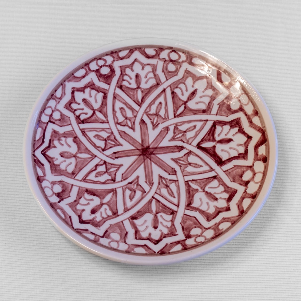 Dinerbord Fes Bordeaux Rood