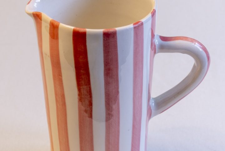 Waterkan Karaf Marokko Roze gestreept Waterkan Karaf roze strepen