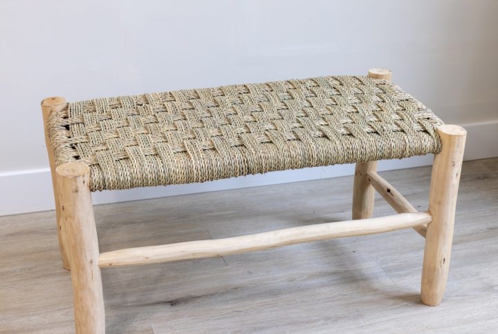 Zeegras Bank - Geblokt Motief