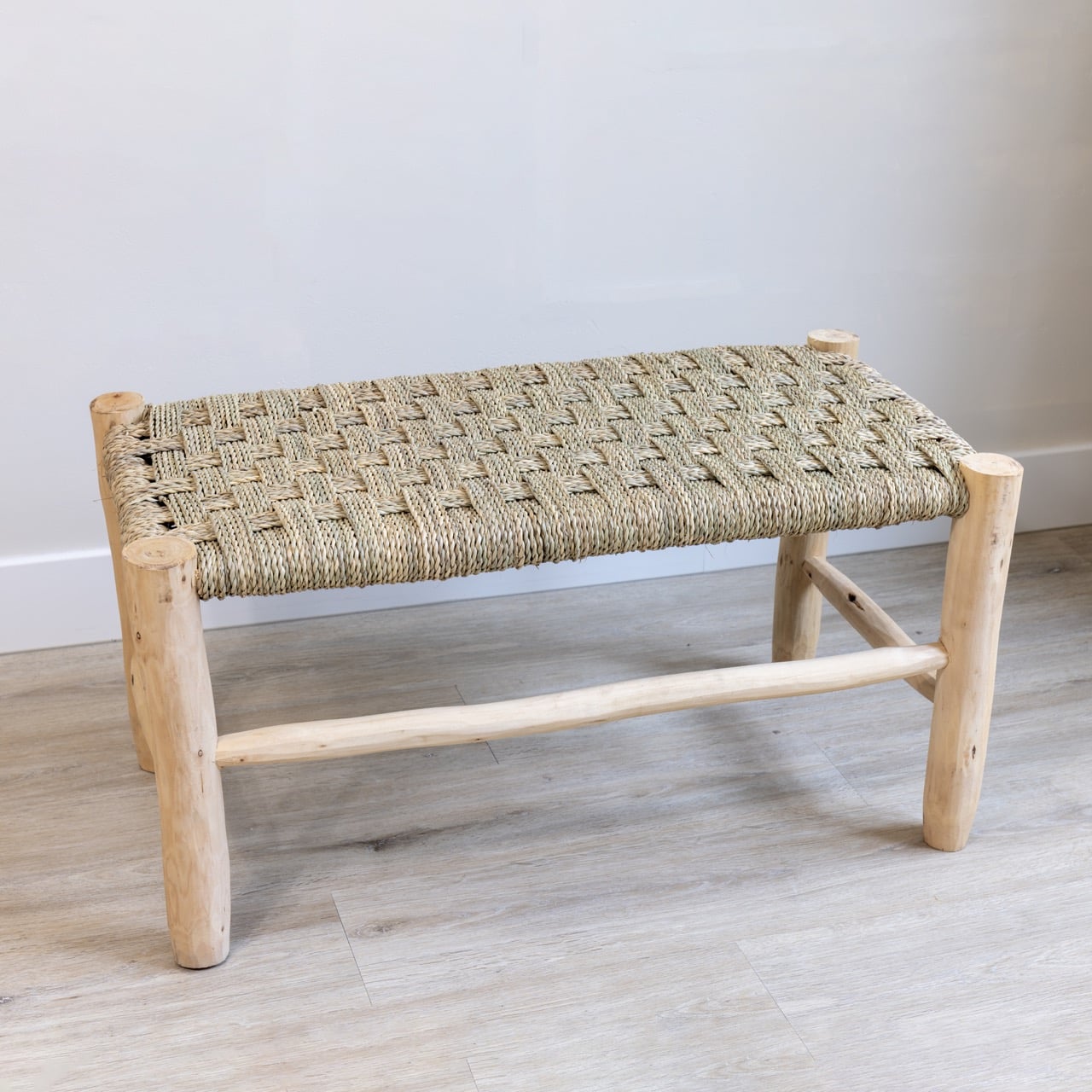 Zeegras Bank - Geblokt Motief